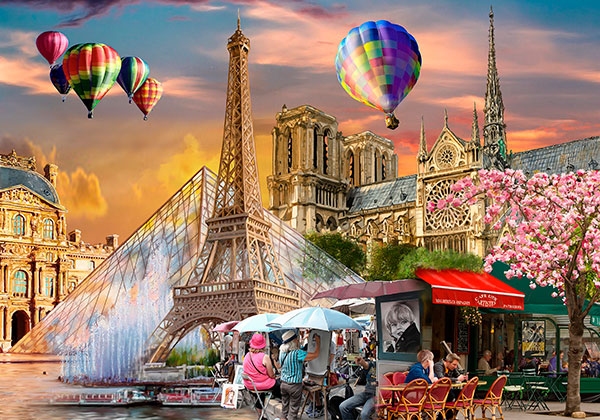 WOODEN CITY PUZZLE: SPRING IN PARIS L