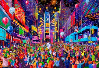 WOODEN CITY PUZZLE: NEW YEARS EVE L
