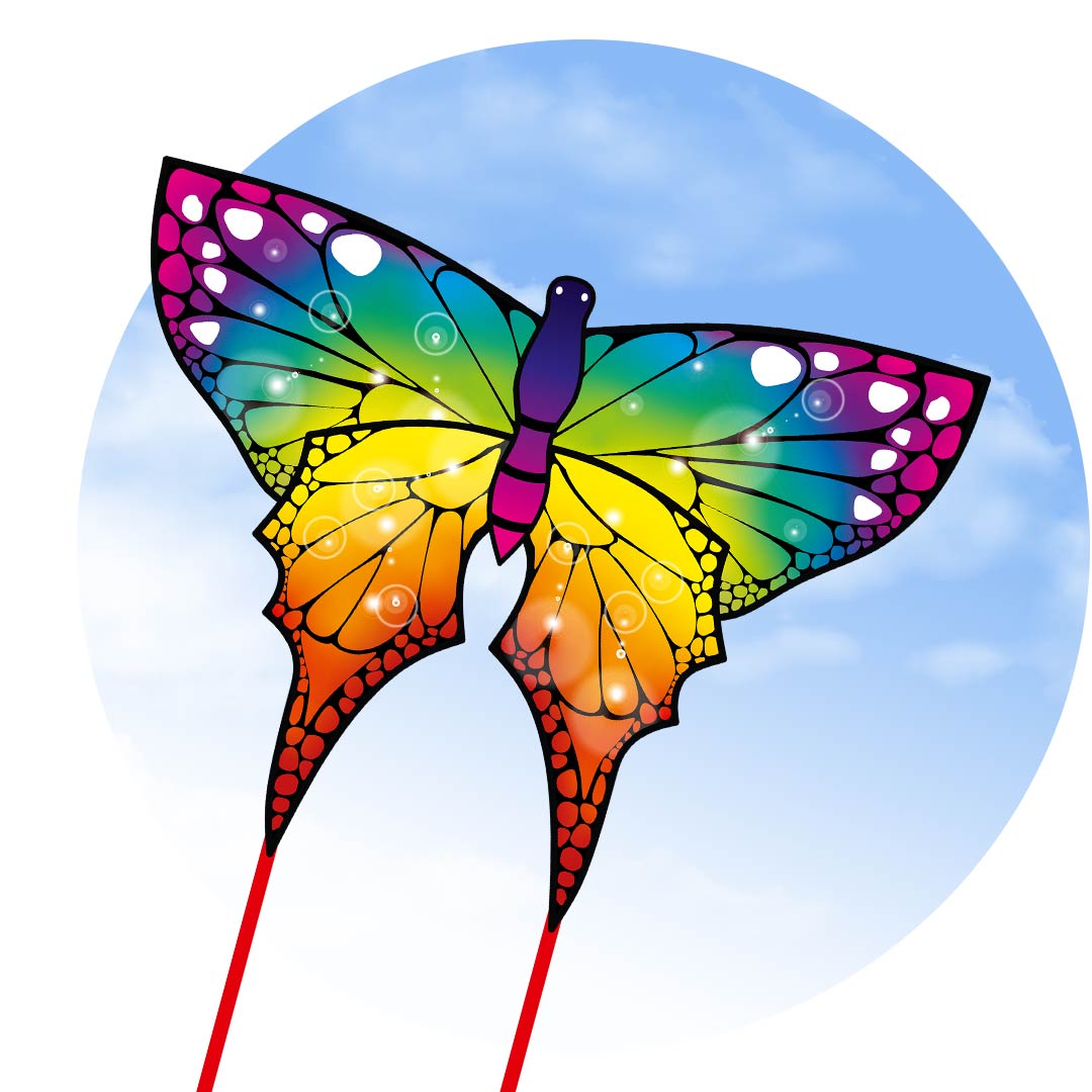 ECOLINE BUTTERFLY RAINBOW 110cm