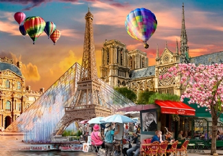 WOODEN CITY PUZZLE: SPRING IN PARIS L